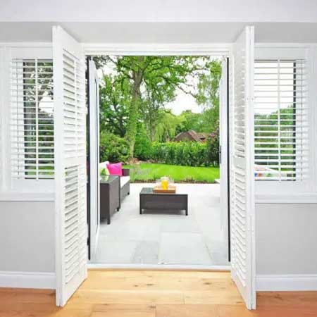 Our French Door Shutters are manufactured with 100% solid High-Tech PolyCel®