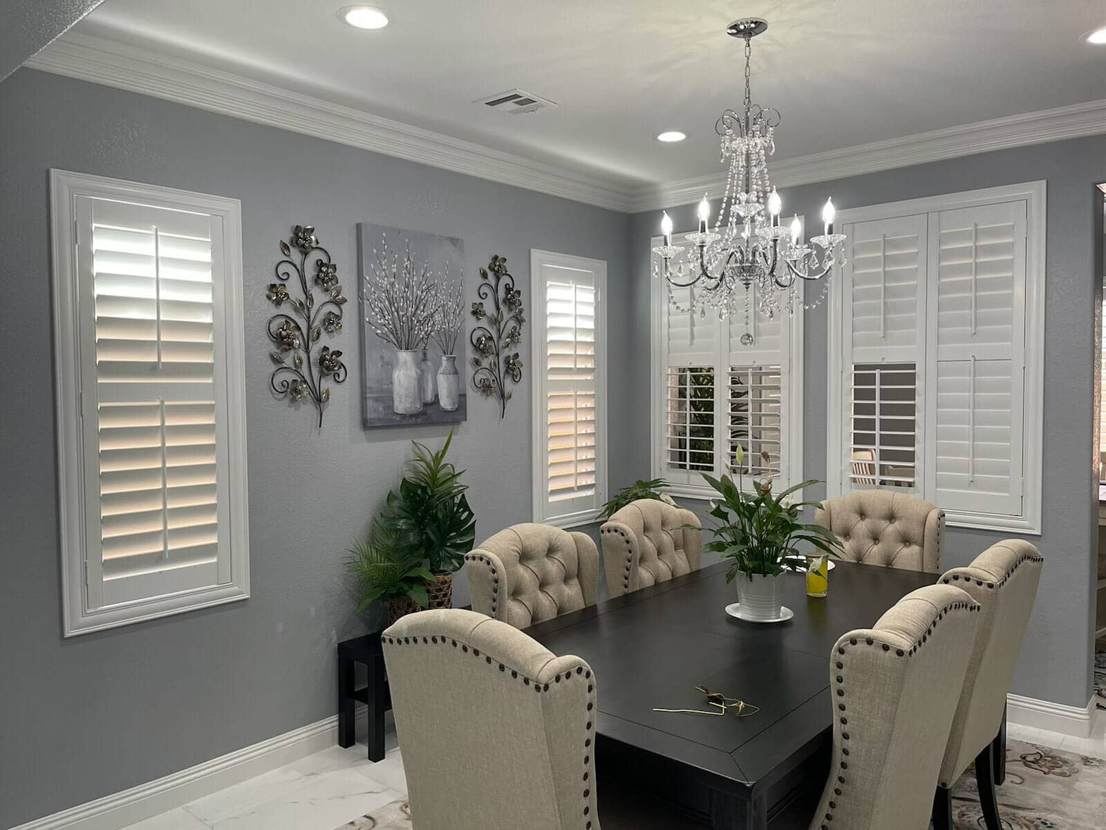 Shutters close tighter and block more light than any other window covering!