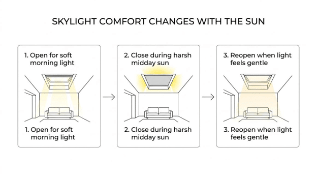 High-Reach Comfort: Why Motorized Skylight Blinds Are A Must For Las Vegas Homes Before Summer Heat Peaks - Image